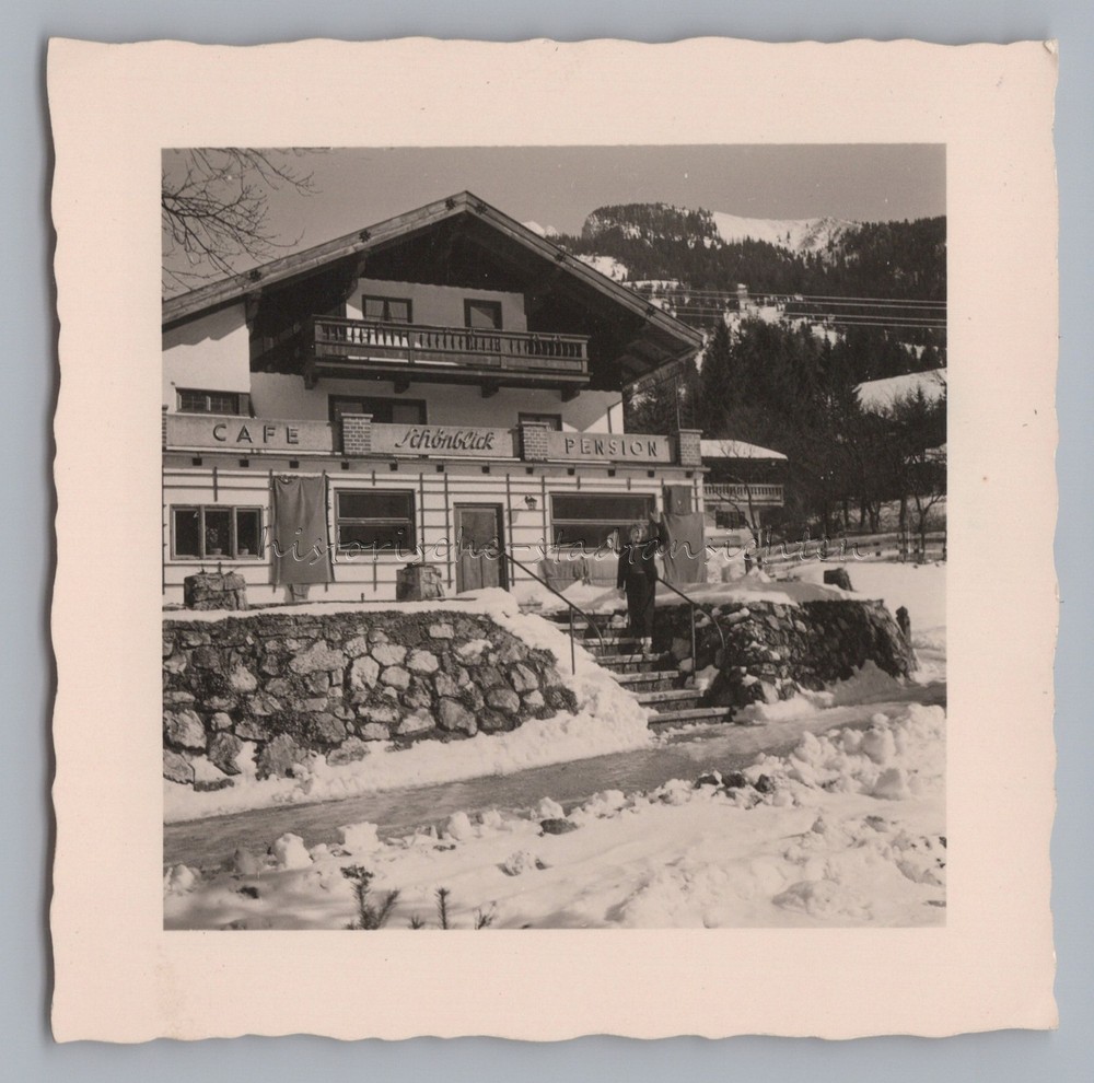 Bayrischzell 1958 – Cafe Pension Schönblick – Old Photo 1950s