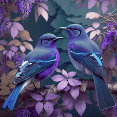 Love Birds In Hue AI Digital Art .jpg