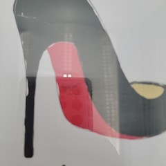 Christian Louboutin Red Bottom Framed Art New 12 x 12 Fairchild Paris