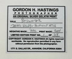 Original GORDON H HASTINGS California Yosemite Death Valley Gelatin PHOTOGRAPHS