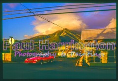 Wailuku Town N Market St. and Kahawai St. Iao Stream West Maui Mountains