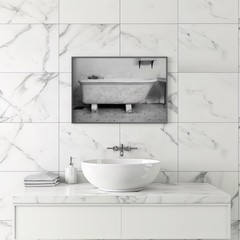 Set of TWO – Bathroom Bear Claw Tub Antique Bathtub Art Photography Print