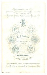 Photograph C. J. Koch, Schleswig, blonde soldier in uniform with geled hair