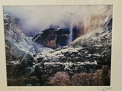 JOHN ROBERTS 2014 SIGNED 11X14 PHOTO YOSEMITE FALLS VALLEY SNOW