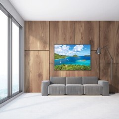 Waterlemon Cay, St John Beach Aerial Photography Wall Art Decor, Leinster Bay