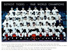 1968-Detroit tigers 8×10 Colorized Print 8×10 Colorized Print-FREE SHIPPING