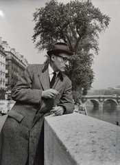 William S. Burroughs on the banks of the Seine. PARIS 1962 ORIGINAL PHOTOGRAPH 40x30cm