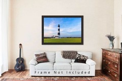 Outer Banks Photography Print: North Carolina Bodie Lighthouse OBX Coastal Photo