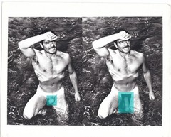 Pin-up male genital retouching – How it was done before Photoshop – Gay interest