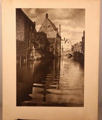 Rare 1930s Original Eleanor Parke Curtis Bromoil Photograph «Flemish Gables»