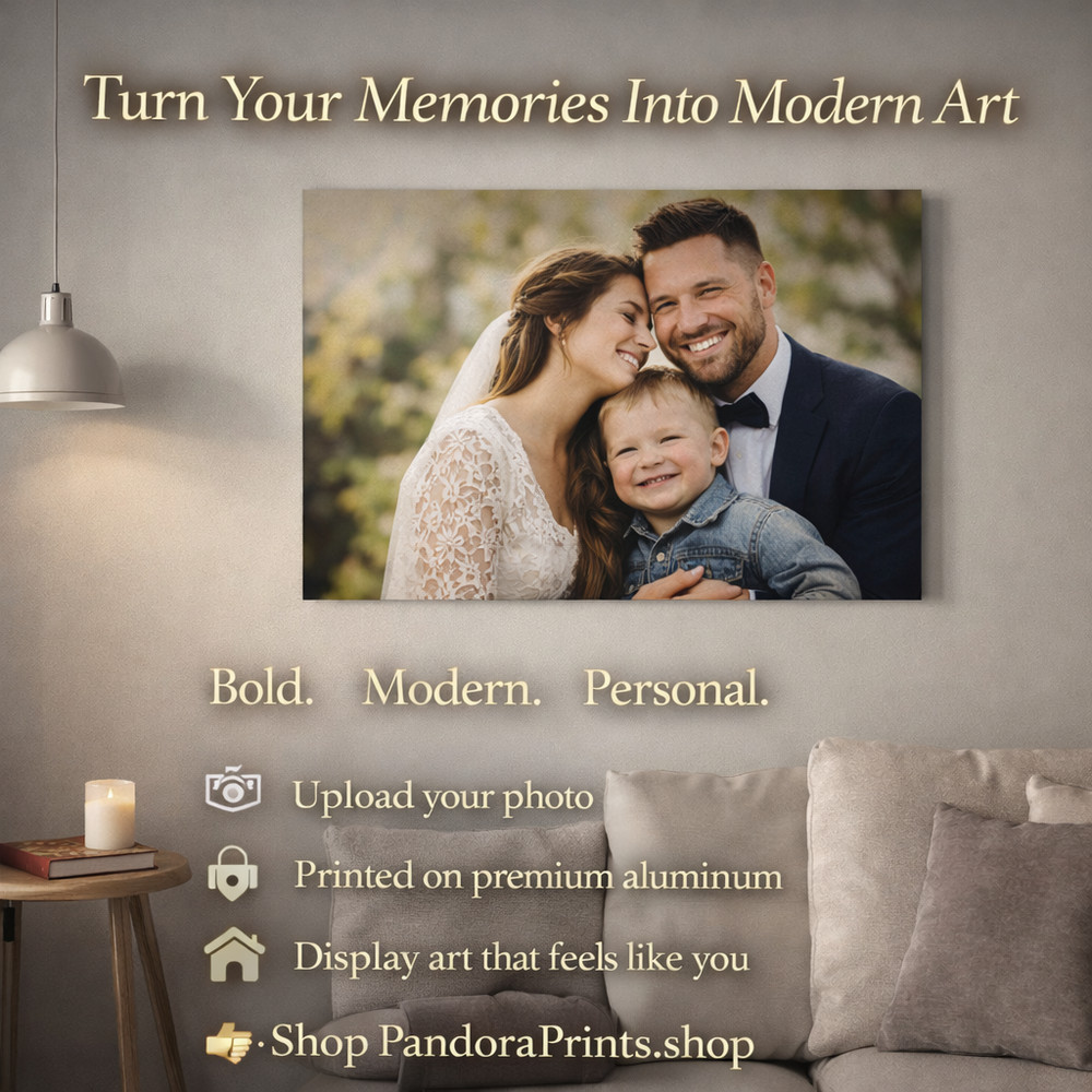 Personalized Photo Canvas Metal Poster — Turn Your Memories Into Modern Art