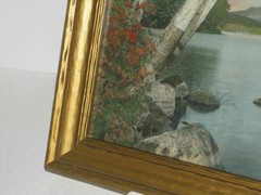 J Carleton Bicknell Wilton Birches NH Hand Colored Photo Wallace Nutting Peer
