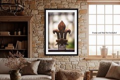 Fleur de Lis Photography Print: Louisiana French Quarter New Orleans Photo