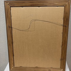 Set of (2) Signed 1971 Art Gore Prints w/ Wax Seals in Wooden Frames