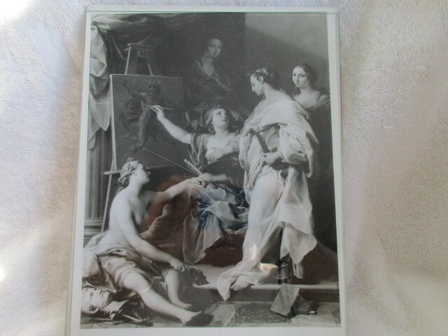 Italian Art Pompeo Batoni Master Allegory of the Arts 1740 b/w photo Reubenesque