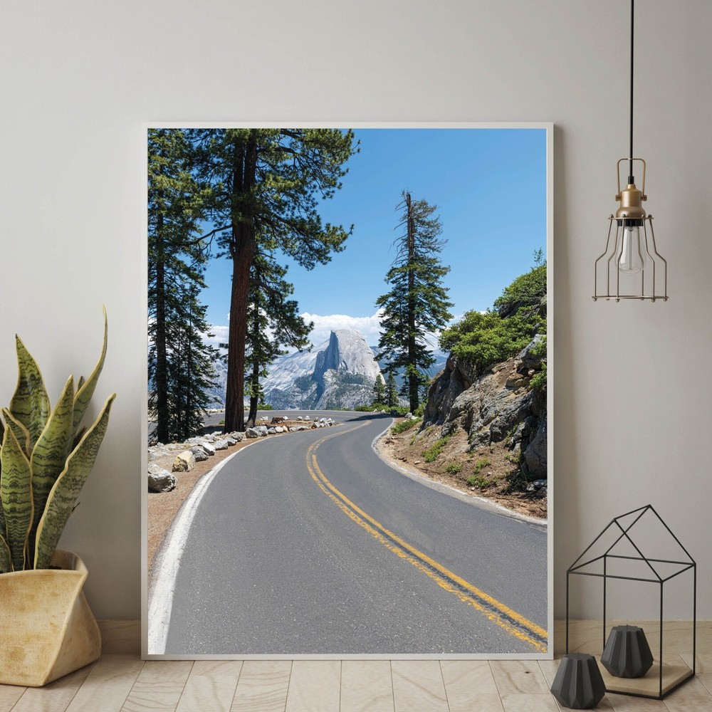 Half Dome Yosemite Glacier Point Print Horseshoe Curve, Yosemite National Park