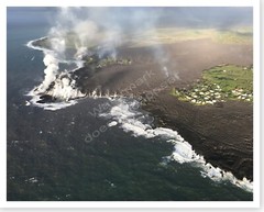 Kilauea Volcano Lava Overtakes And Fills Kapoho Bay Silver Halide Photo 2018