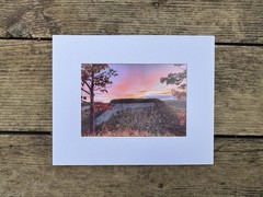 5 X 7 original print matted to 8 X 10 Landscape Art Letchworth State Park NY