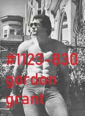 VINTAGE MALE PORTRAIT #1123-830 -gordon grant 1977 -free shipping in usa