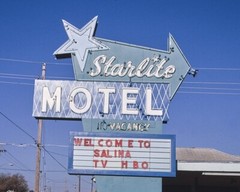 8×10 Vintage photo of the Starlite Motel in Salina, KS. Free Shipping!!