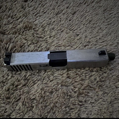 g19 gen 3 complete Silver slide with Black threaded barrel, Front Sight Included