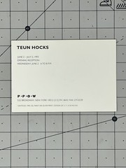 Teun Hocks (1947-2022) Art Show Announcement Card 1993