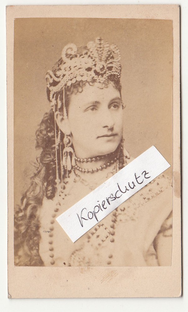 CdV photo actress Friederike Bognár around 1870! (F1702