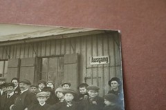 Great old photo – group of people in front of a building – Pahr lessons? Dancing
