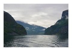 Cloudy Flam Fjord Under the Rain, High Resolution Image, Many Formats, TV Art