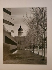 BERGEN COURT HOUSE ORIGINAL SIGNED ART PHOTO B&W STETTNER VTG MATTE NJ CAMERA
