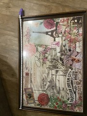 City Of Paris 38x27in Frame With Parisian Dream City And The Mona Lisa Big Frame
