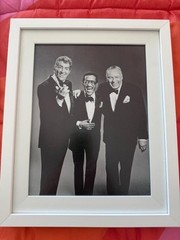 NEW beautifully framed Rat pack pictures in black and white