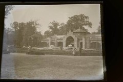 Two great old negatives unknown to me zoo brown and polar bear enclosure 1920s-30s