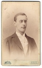 Photograph Aug. Wilcke, Innsbruck, Rudolfstraße No. 1, Portrait of an Elegant