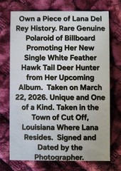 Lana Del Rey Polaroid White Feather Hawk Tail Deer Hunter Cd Vinyl Interest