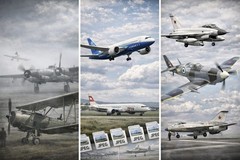 Collection of black and white drawings, aircraft plans:775 images in JPEG format