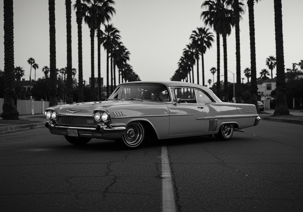 Digital Image Picture Photo Wallpaper Background Desktop AI Art Classic Car 1