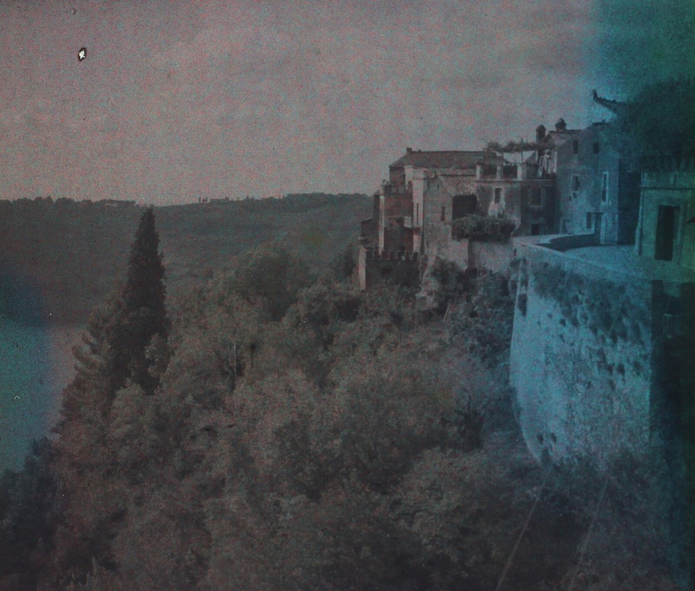 AUTOCHROME Original Color Photo Stereo C1920 Vintage Glass V35L26N8