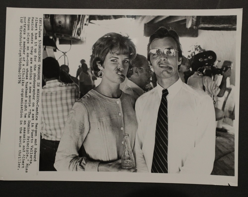 Candice Bergman & Edward Albert Photograph 7×9, b/w 1976