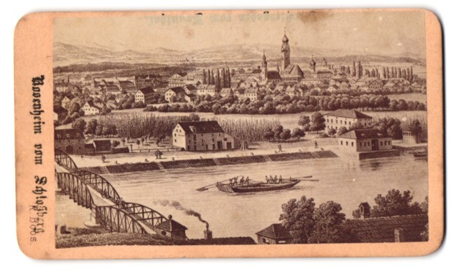 Photograph Karl Boos, Salzburg, view Rosenheim, view of the city from the Sch