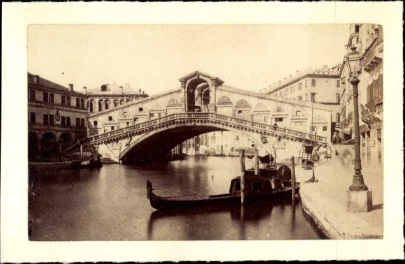 CdV Venezia Venice Veneto, Ponte di Rialto, Grand Canal, 1860 – 10639128