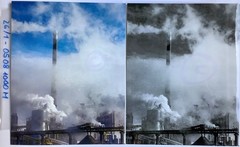 2x Photo Zeitz Industry 30x20cm Print 2014 each B/W and Colour