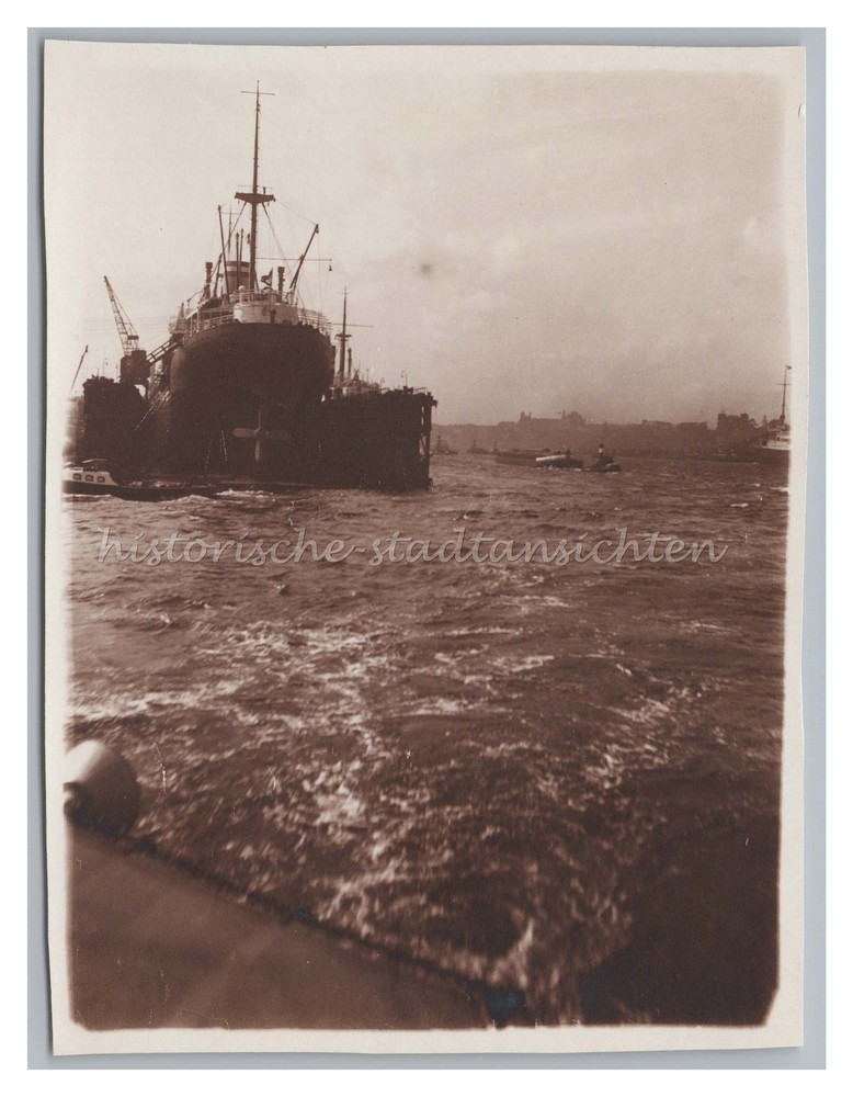 Hamburg 1929 – Dampfer Werft – Altes Foto 1920er