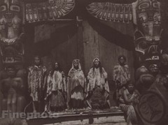 c.1900/72 EDWARD CURTIS Vintage NATIVE AMERICAN INDIAN Bride Wedding Photo 11×14