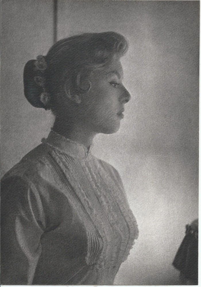 Serious Profile of Blonde B & W HENDRICKSON PHOTO Original Artist Studio R64