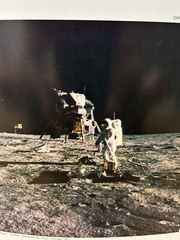 Lunar Landing First Mission Moon Official Nasa Photograph Crofton Lithographing!