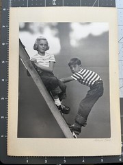 RARE Original Morley Baer Signed Photograph 1940’s Children Amazing Composition