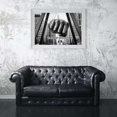 Joe Louis Fist Printed Photo, Downtown Detroit Photography Wall Art