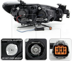 – for [Halogen Model] 2014-2017 Mazda 6 Black Housing LED Tube Signal Projector