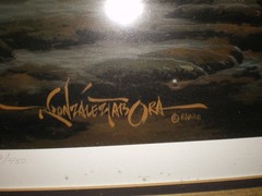 Roy Gonzalez Tabora TEMPEST Limited Edition Lithograph 222/450 Hawaiian Artist